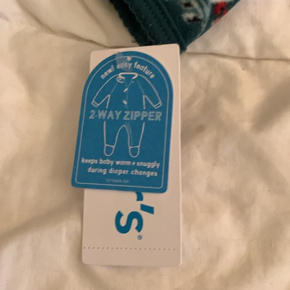 NWT - Carter’s Infant Girl's Floral Zip-Up Fleece Sleep'N'Play, 6m - Picture 3 of 8